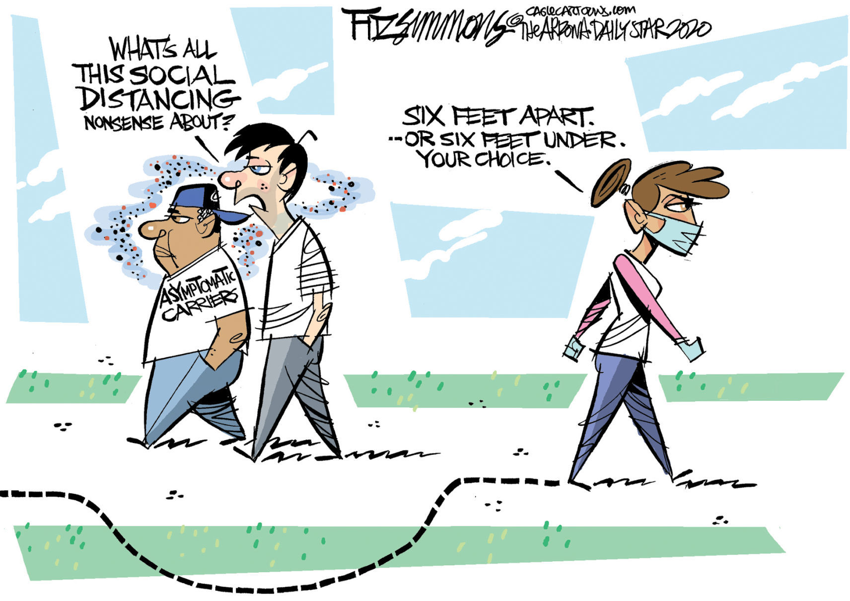 Daily Fitz Cartoon: Distancing
